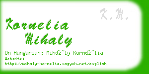 kornelia mihaly business card